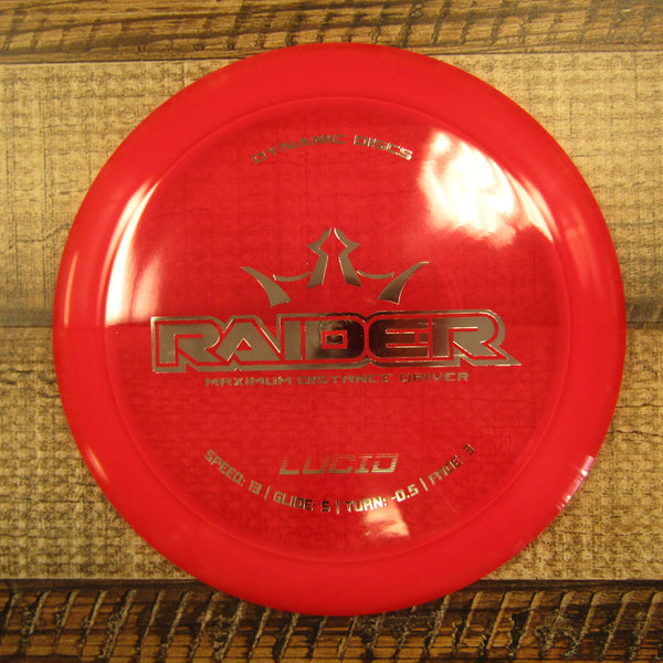 Dynamic Discs Raider Lucid Distance Driver Disc Golf Disc 176 Grams Red