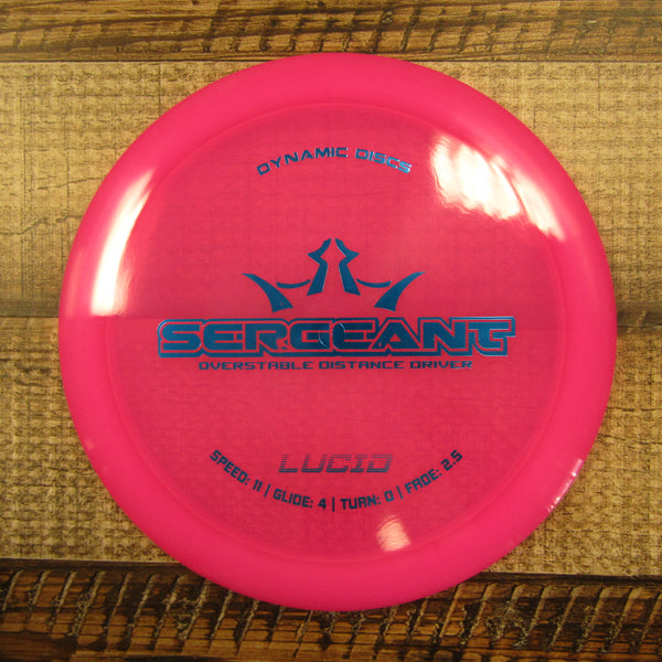 Dynamic Discs Sergeant Lucid Distance Driver Disc Golf Disc 173 Grams Pink