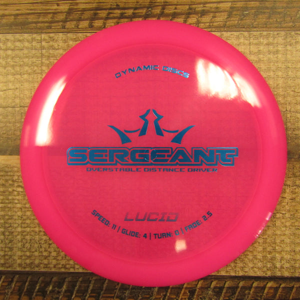 Dynamic Discs Sergeant Lucid Distance Driver Disc Golf Disc 173 Grams Pink