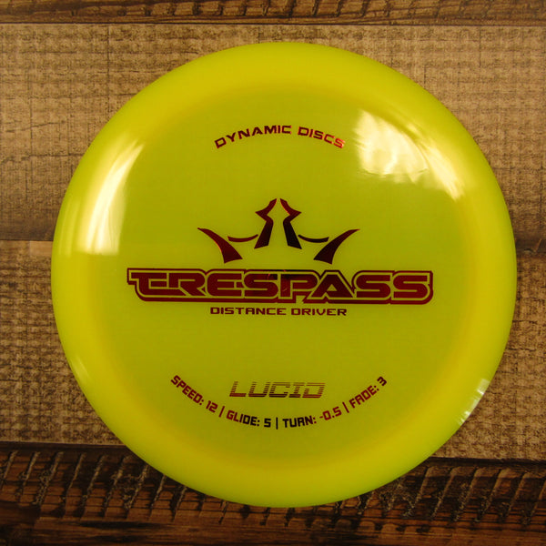 Dynamic Discs Trespass Lucid Distance Driver Disc Golf Disc 171 Grams Yellow