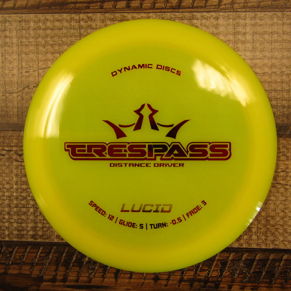 Dynamic Discs Trespass Lucid Distance Driver Disc Golf Disc 171 Grams Yellow