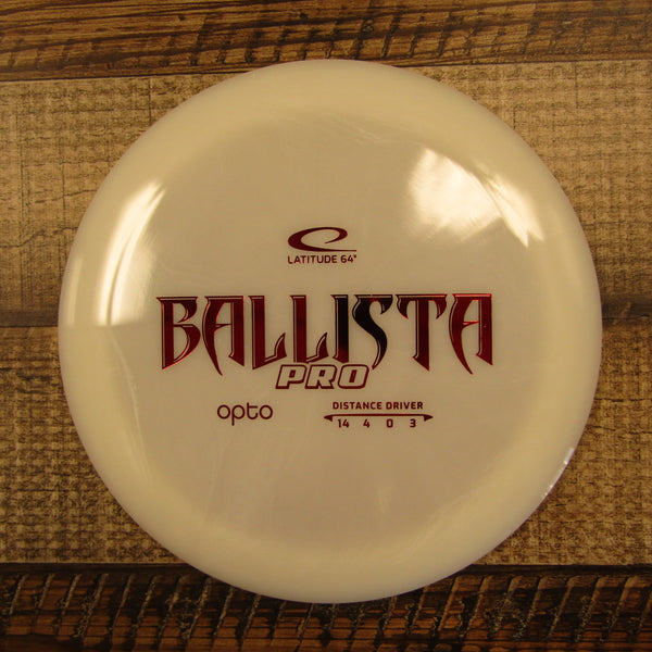 Latitude 64 Ballista Pro Opto Distance Driver Disc Golf Disc 176 Grams White