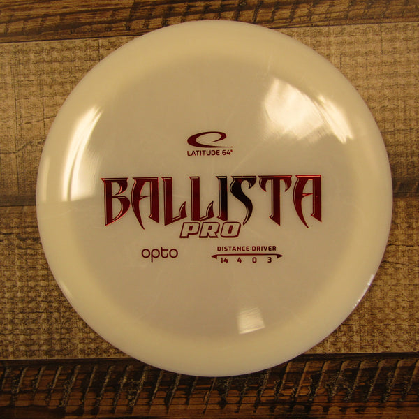 Latitude 64 Ballista Pro Opto Distance Driver Disc Golf Disc 173 Grams White