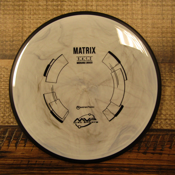 MVP Matrix Neutron Midrange Disc Golf Disc 167 Grams Gray Black White