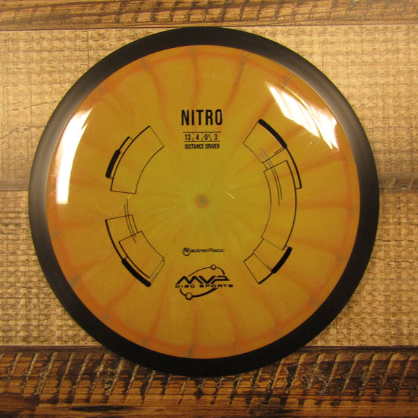 MVP Nitro Neutron Distance Driver Disc Golf Disc 167 Grams Orange Brown Green
