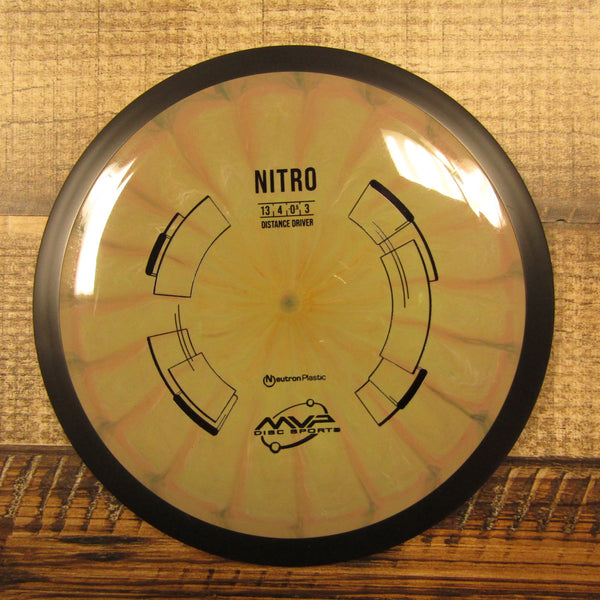 MVP Nitro Neutron Distance Driver Disc Golf Disc 167 Grams Brown Purple
