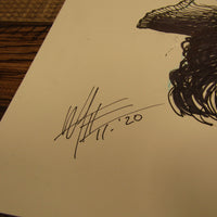 Les White Original Drawing Pirate Male