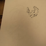 Les White Original Drawing Zombee