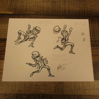 Les White Original Drawing St Pattys