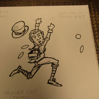 Les White Original Drawing St Pattys