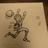 Les White Original Drawing St Pattys