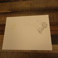 Les White Original Drawing St Pattys