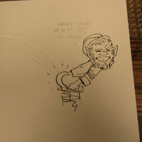 Les White Original Drawing St Pattys