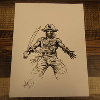 Les White Original Drawing Quartermaster V2