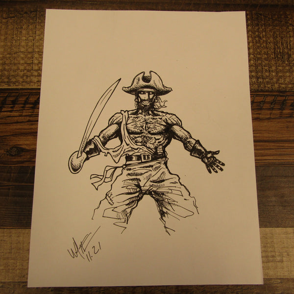 Les White Original Drawing Quartermaster V2