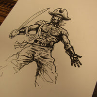 Les White Original Drawing Quartermaster V2