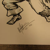 Les White Original Drawing Deckhand Pirate