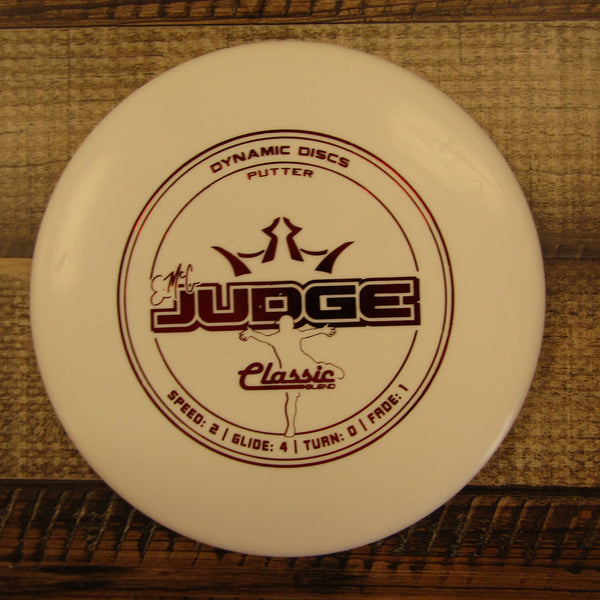 Dynamic Discs Emac Judge Classic Blend Putter Disc Golf Disc 176 Grams White