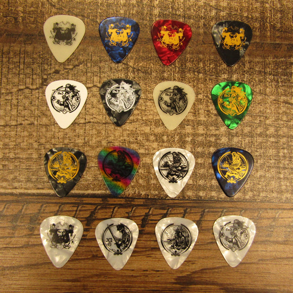 Set of 16 Les White Pirates Guitar Picks