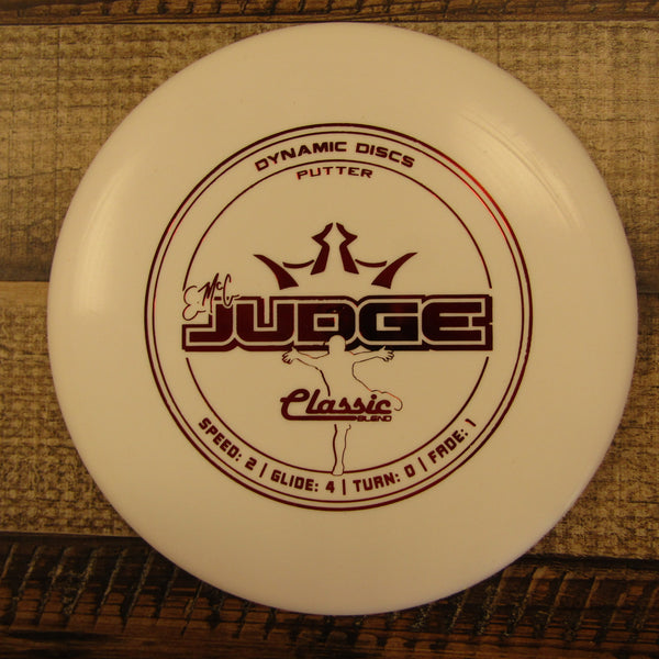 Dynamic Discs Emac Judge Classic Blend Putter Disc Golf Disc 176 Grams White