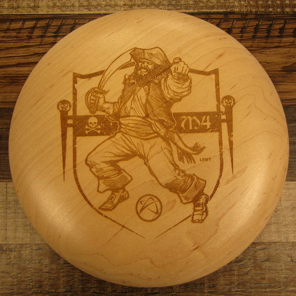 Maple Wood Art Disc Les White Deckhand Pirate Full Size 147 Grams