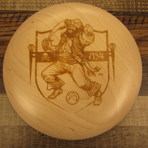 Maple Wood Art Disc Les White Deckhand Pirate Full Size 145 Grams