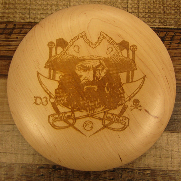 Maple Wood Art Disc Les White Male Pirate Full Size 154 Grams