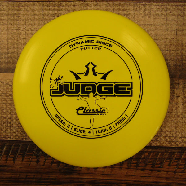 Dynamic Discs Emac Judge Classic Blend Putter Disc Golf Disc 174 Grams Yellow