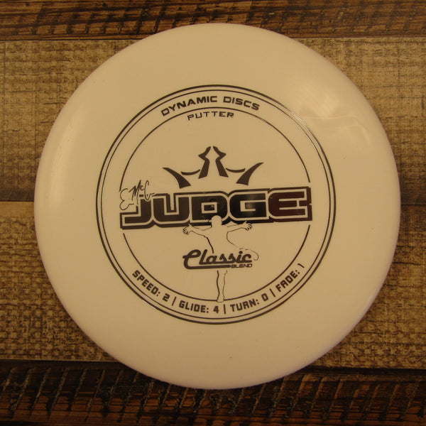 Dynamic Discs Emac Judge Classic Blend Putter Disc Golf Disc 174 Grams White