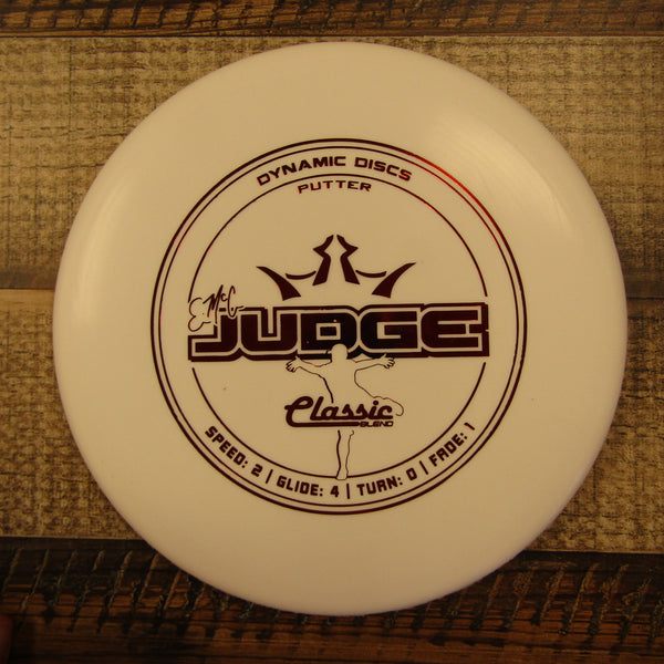Dynamic Discs Emac Judge Classic Blend Putter Disc Golf Disc 173 Grams White