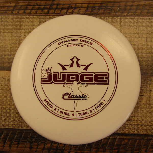 Dynamic Discs Emac Judge Classic Blend Putter Disc Golf Disc 176 Grams White