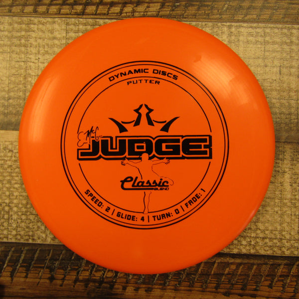 Dynamic Discs Emac Judge Classic Blend Putter Disc Golf Disc 173 Grams Orange