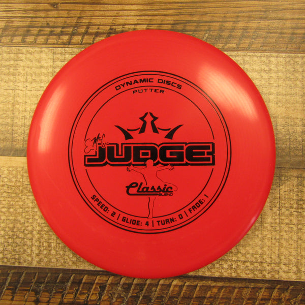 Dynamic Discs Emac Judge Classic Blend Putter Disc Golf Disc 173 Grams Red