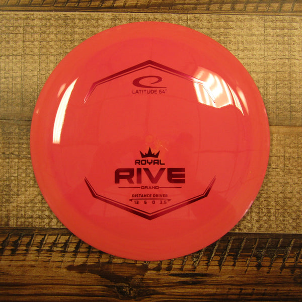 Latitude 64 Rive Royal Grand Distance Driver Disc Golf Disc 173 Grams Red Orange