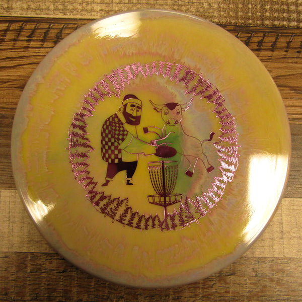 Prodigy A1 400 Spectrum Paul and Babe Custom Stamp Disc Golf Disc 174 Grams Orange Purple Tan