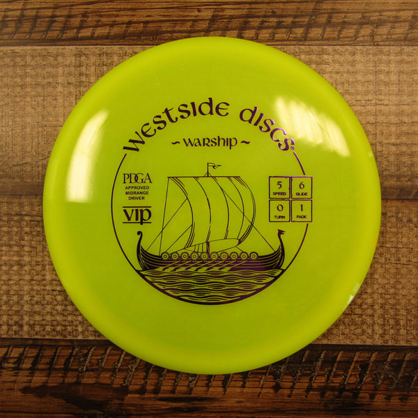 Westside Warship VIP Midrange Disc Golf Disc 174 Grams Yellow