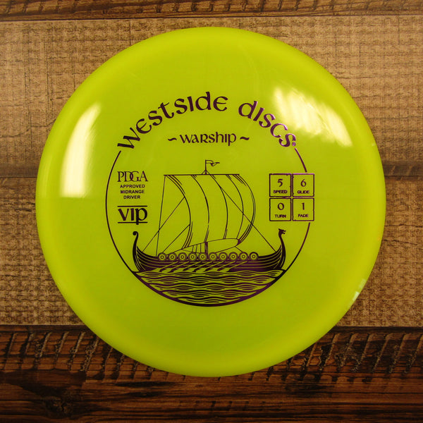 Westside Warship VIP Midrange Disc Golf Disc 174 Grams Yellow