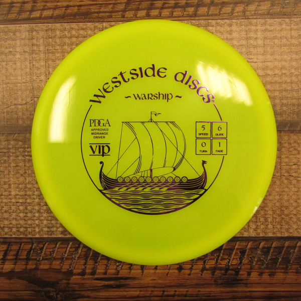 Westside Warship VIP Midrange Disc Golf Disc 174 Grams Yellow