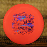 Gateway Warlock Lunar Super Soft SS Les White Warrior Putt & Approach Disc Golf Disc 174 Grams Orange Red Pink