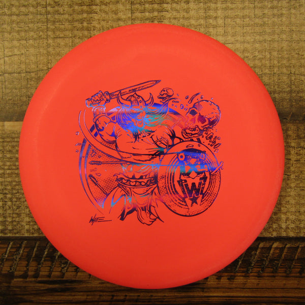 Gateway Warlock Lunar Super Soft SS Les White Warrior Putt & Approach Disc Golf Disc 174 Grams Orange Red Pink