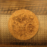 Coaster Set of 5 - Art by Les White - Pirates and Warrior