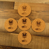 Coaster Set of 5 - Art by Les White - Pirates and Warrior