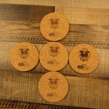 Coaster Set of 5 - Art by Les White - Pirates and Warrior