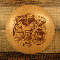 Cherry Wood Art Disc Les White Warrior Driver Full Size 127 Grams