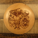 Cherry Wood Art Disc Les White Warrior Driver Full Size 127 Grams