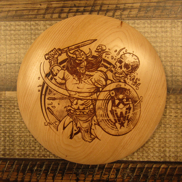 Cherry Wood Art Disc Les White Warrior Driver Full Size 127 Grams