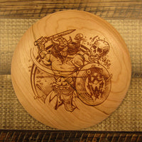 Cherry Wood Art Disc Les White Warrior Driver Full Size 122 Grams