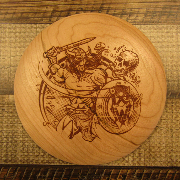 Cherry Wood Art Disc Les White Warrior Driver Full Size 122 Grams