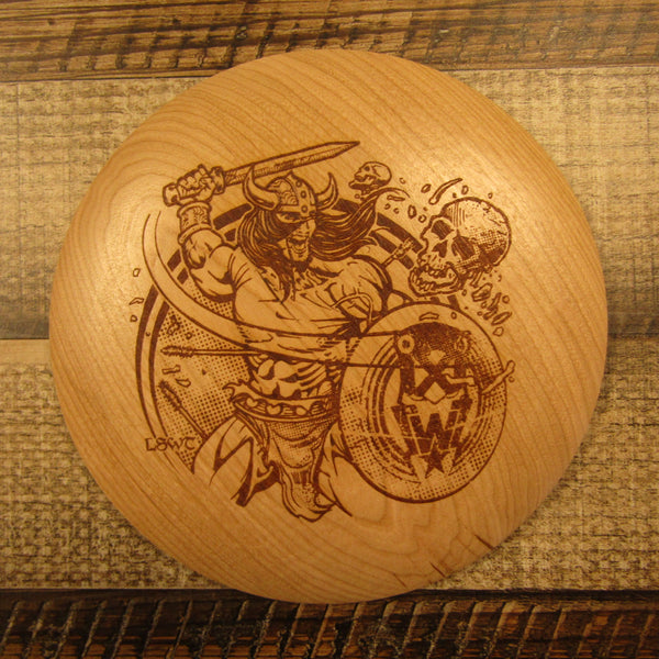 Cherry Wood Art Disc Les White Warrior Driver Full Size 120 Grams