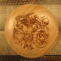 Cherry Wood Art Disc Les White Warrior Driver Full Size 124 Grams